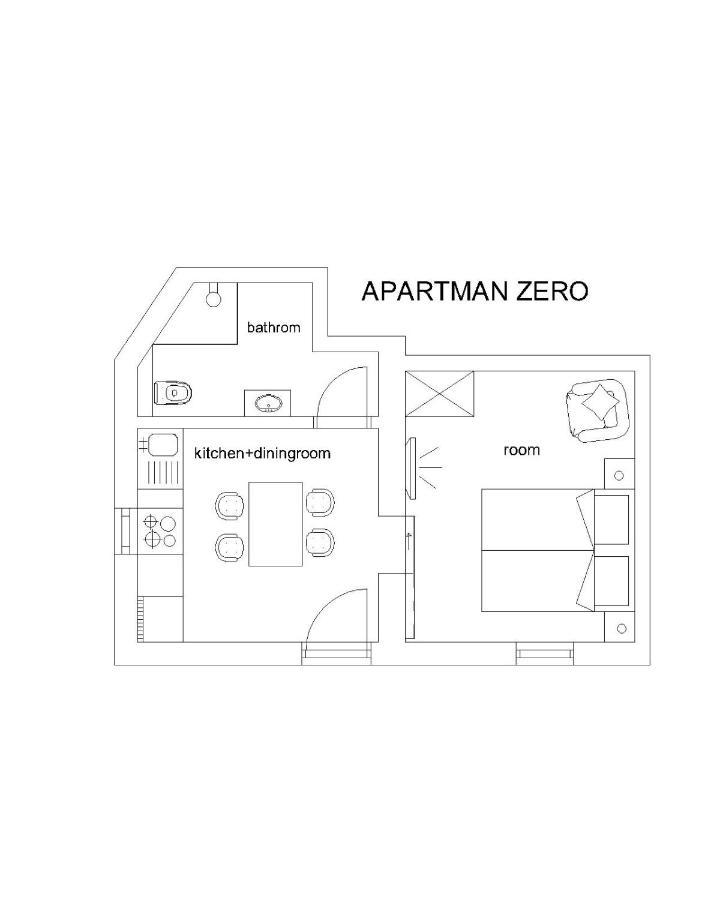 Apartament Apartman Zero Dugi Rat Zewnętrze zdjęcie